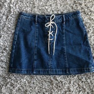 Kendall and Kylie denim mini skirt